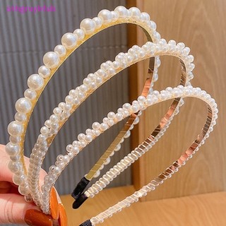 Băng đô cài tóc đính ngọc trai đơn giản thời trang