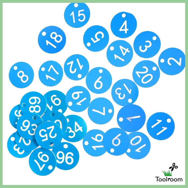 Set 100 Thẻ Đánh Dấu Số Hành Lý Dùng Trong Siêu Thị / Nhà Kho