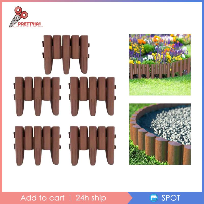 [Prettyia1] Set 5 Khung Viền Khu Vườn / Hoa Trang Trí Tiểu Cảnh