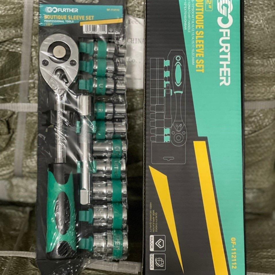 Bộ Tuýp 12 Chi Tiết Tay Tự Động 1/2" Kèm Nối Khẩu GF