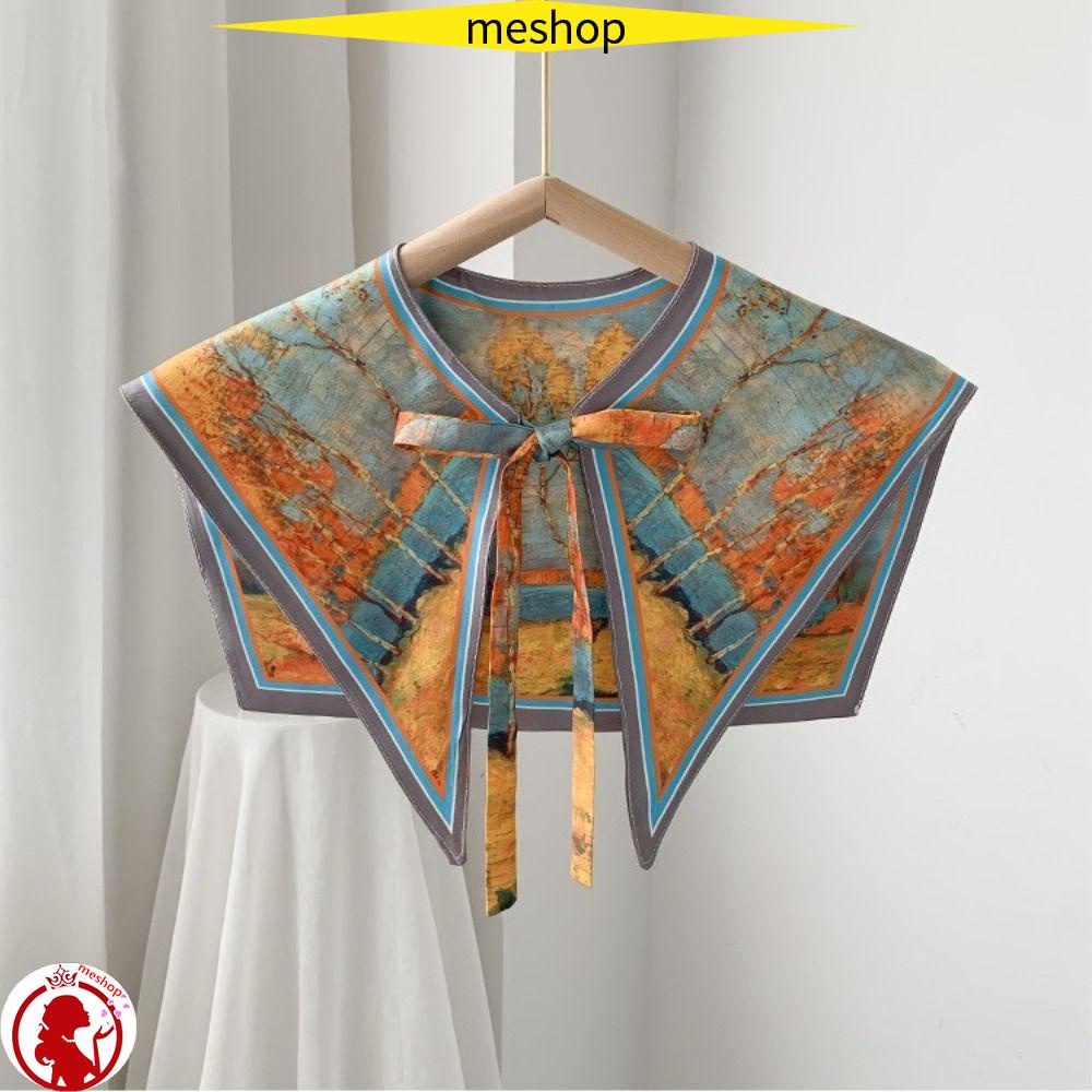 Cổ Áo Giả Chống Nắng In Họa Tiết Có Thể Tháo Rời Cho Nữ