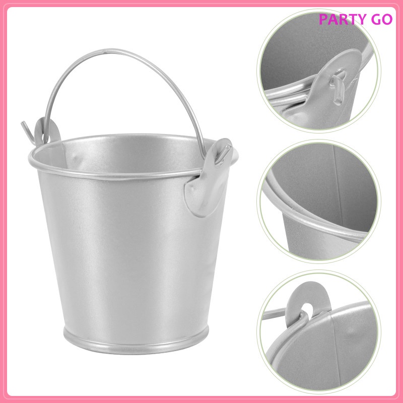 Giỏ Thiếc Mạ Thiếc Đựng Kẹo / Đồ Ăn Vặt Cho Tiệc Bãi Biển / Bữa Tiệc Keg Uiran.