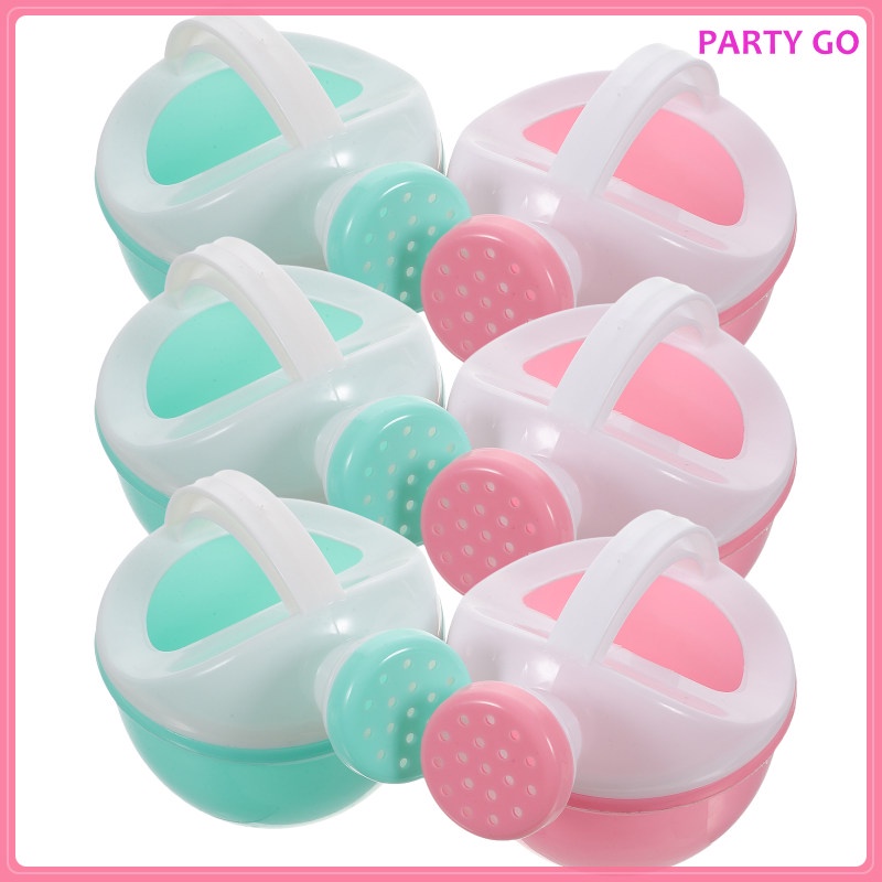 Set 6 Bình Nước Đồ Chơi Bằng Nhựa 11x8x7.5cm Cho Bé