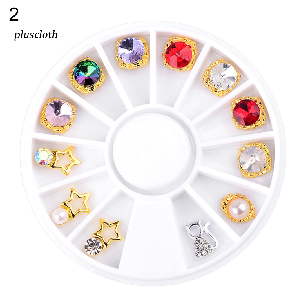 Hạt Đá Thủy Tinh 3D Nhiều Màu Tự Trang Trí Móng Tay