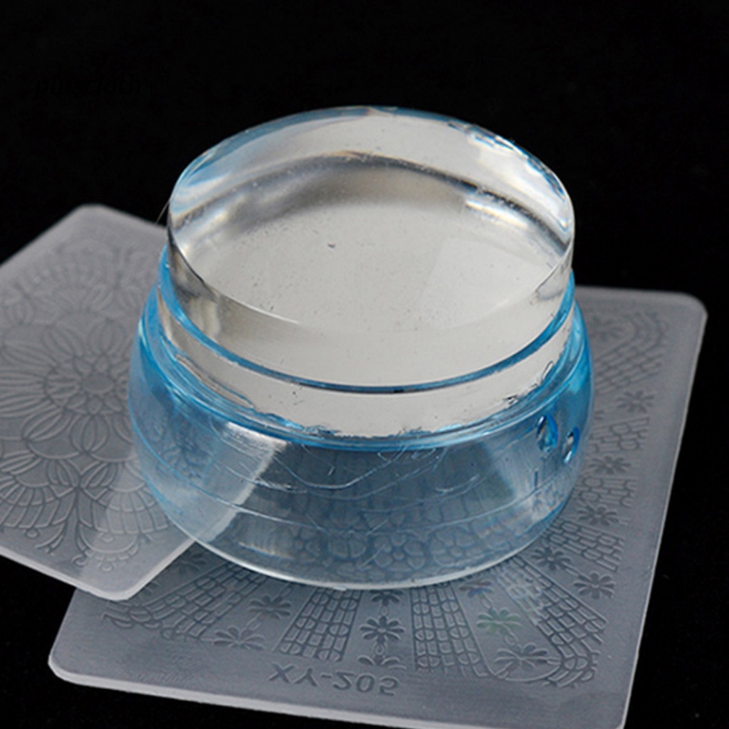 &lt; Pluscloth &gt; Dụng Cụ Đóng Dấu Trang Trí Móng Tay Nghệ Thuật Tái Sử Dụng Tiện Lợi Dễ Sử Dụng