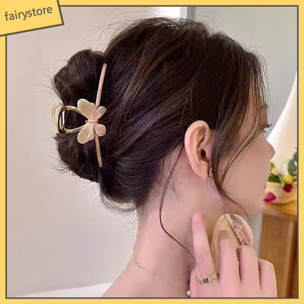 Kẹp Tóc Hình Bướm Bằng Kim Loại Dễ Thương Tối Giản Cho Nữ