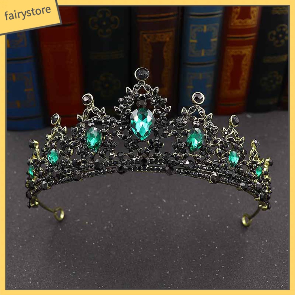 Vương Miện Cài Tóc Đính Đá Sang Trọng Cho Cô Dâu