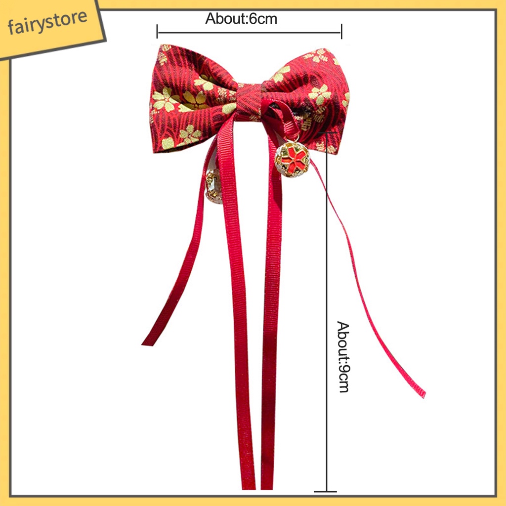 Kẹp Tóc Tua Rua Phong Cách Trung Hoa Cổ Điển Mừng Năm Mới Cho Bé Gái