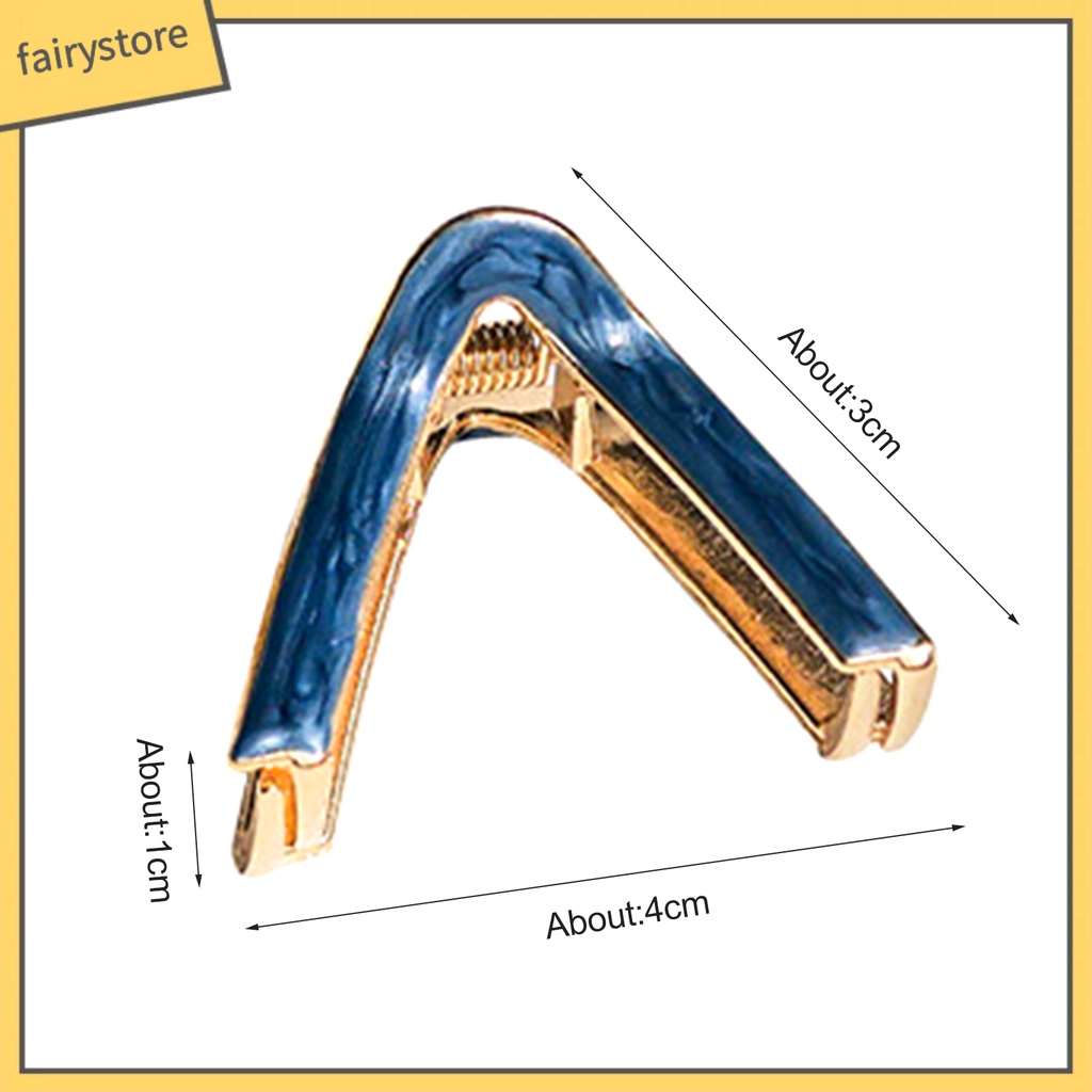 Kẹp Tóc Hợp Kim Hình Chữ V Trang Trí Tóc Cho Nữ