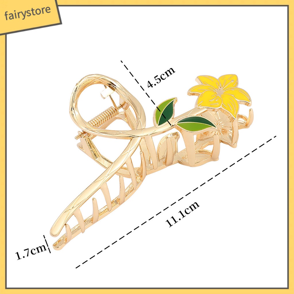Kẹp Tóc Càng Cua Dạng Lò Xo Rỗng Co Giãn Mạnh Mẽ Chống Rơi Trang Trí Tóc Cho Nữ