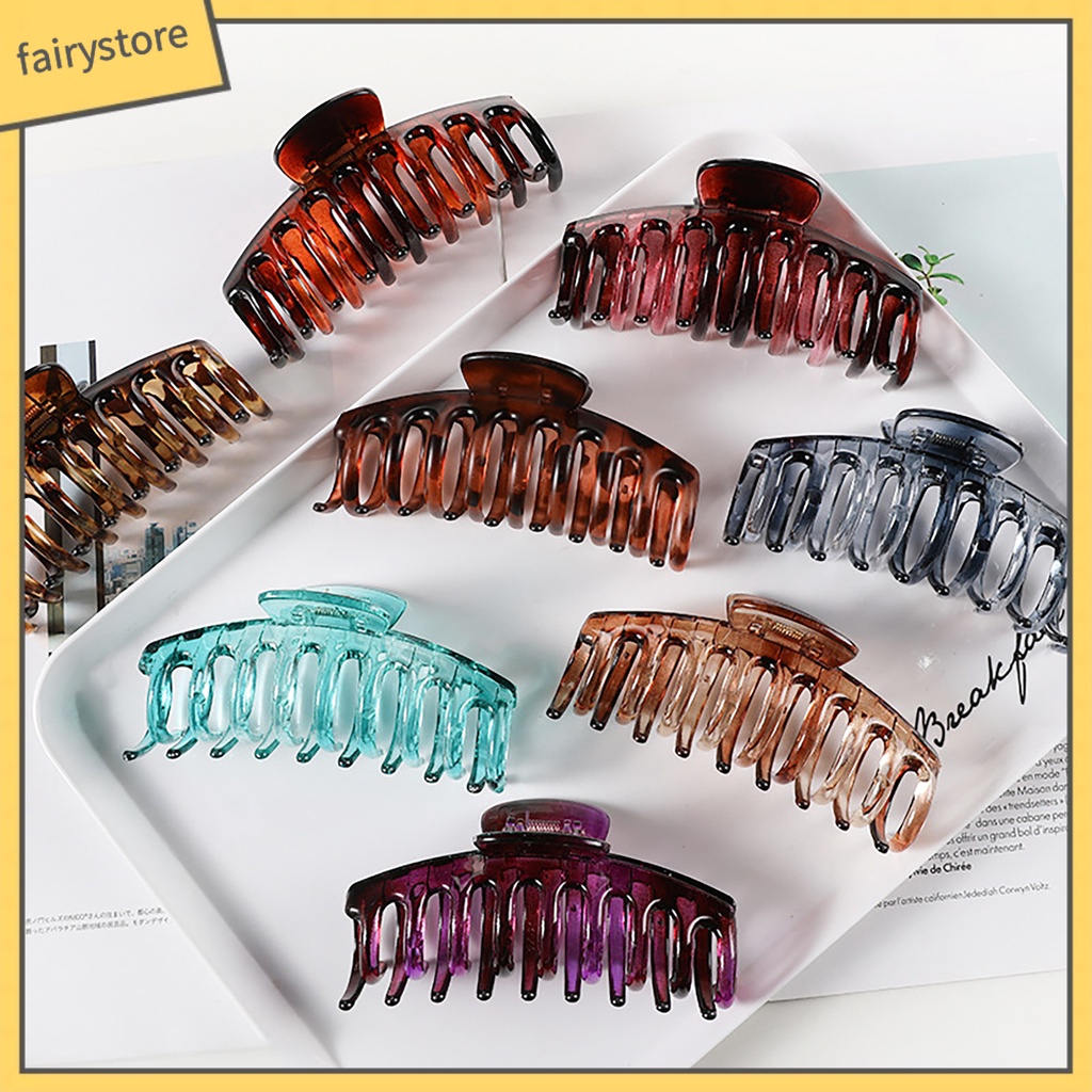 Kẹp Tóc Càng Cua Trong Suốt Gọn Nhẹ Tiện Dụng Cho Nữ