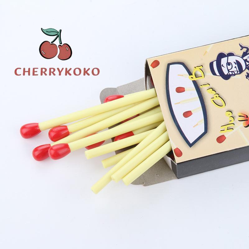🍒🍒CHERRYKOKO Bút viết bi nước - hình que diêm nhỏ