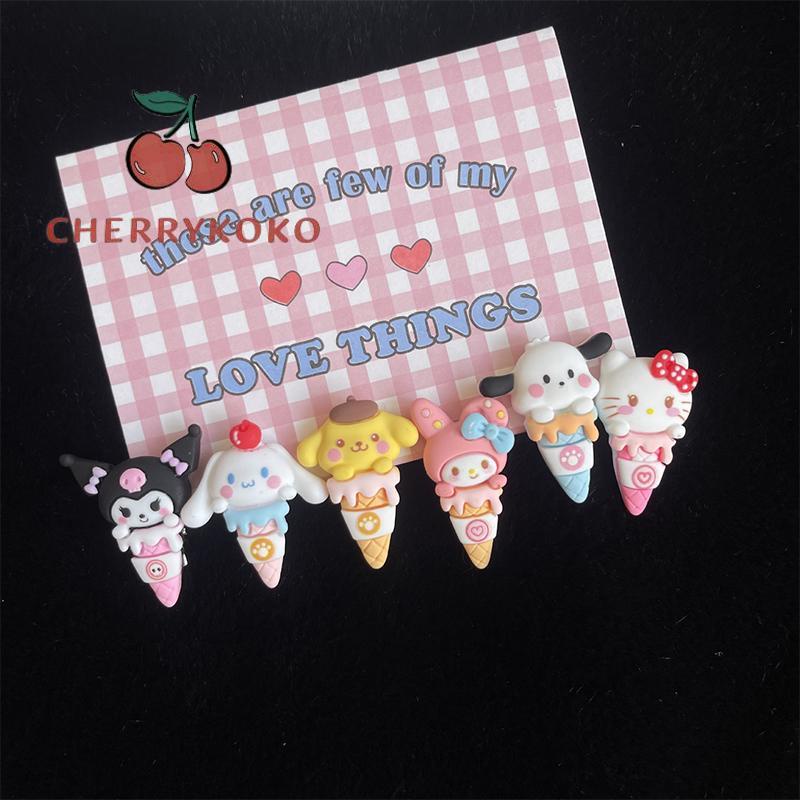 🍒🍒CHERRYKOKO Kẹp Tóc Hình Que Kem Sanrio Dễ Thương Cho Bé Gái
