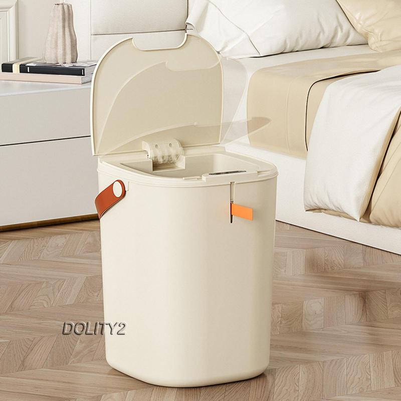 [Dolity2] Thùng Rác Cảm Ứng Thông Minh 20L Không Cần Chạm Có Nắp Cho Nhà Bếp