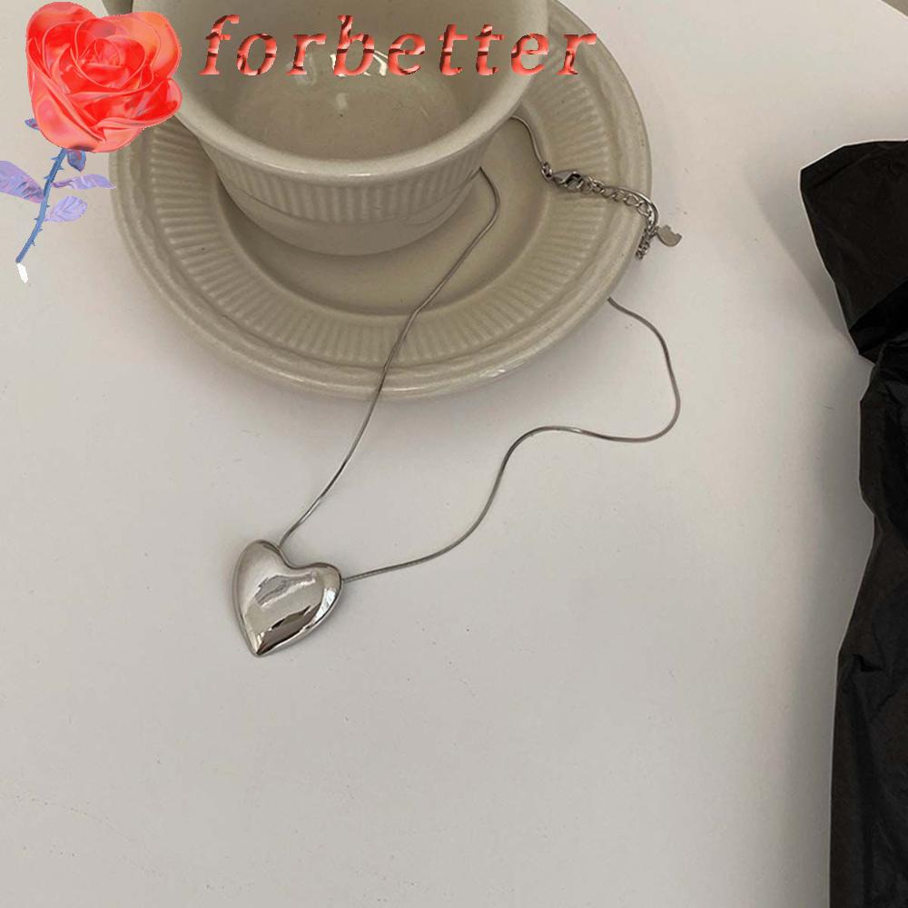 Vòng Cổ Choker Ba Chiều Mặt Trái Tim Đơn Giản Phong Cách Hàn Quốc Cổ Điển Dành Cho Bạn Nữ