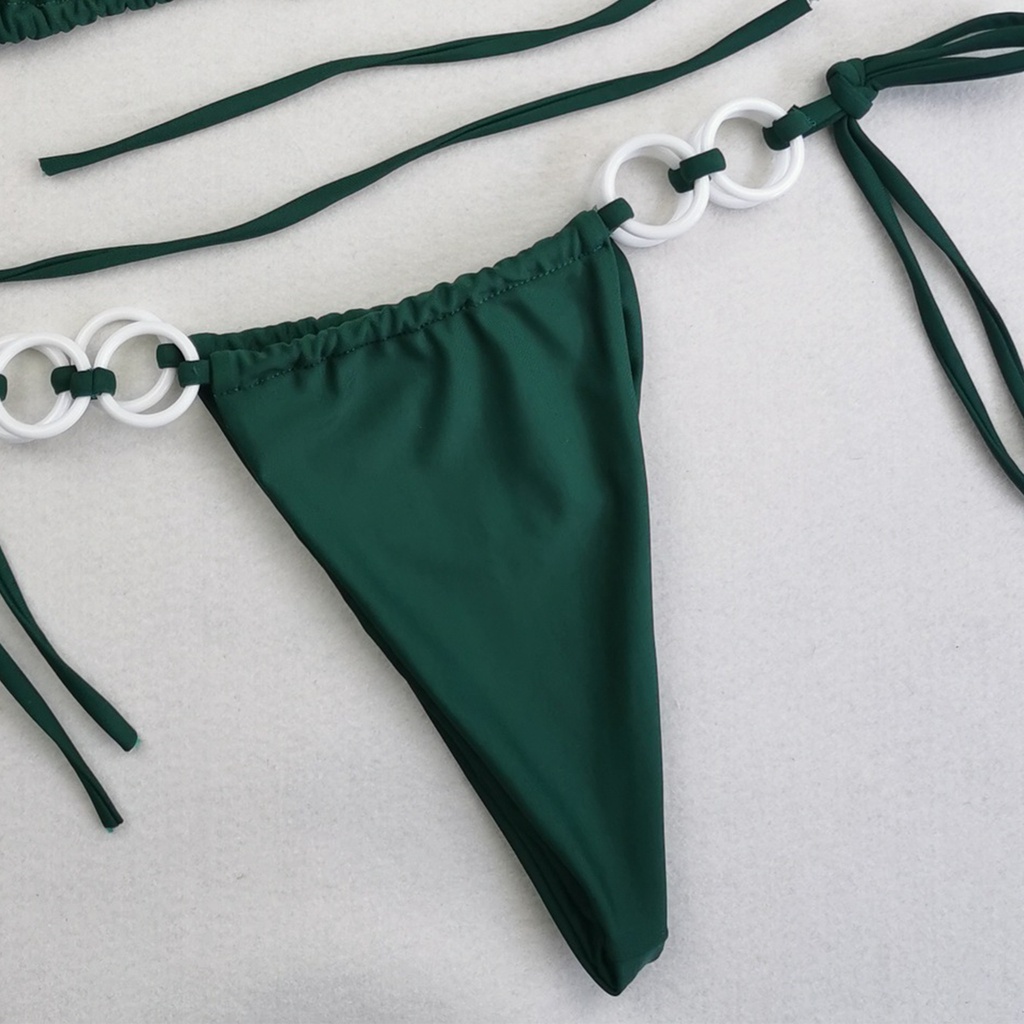 Bộ Bikini 2 Mảnh Màu Sắc Thời Trang Gợi Cảm Cho Nữ