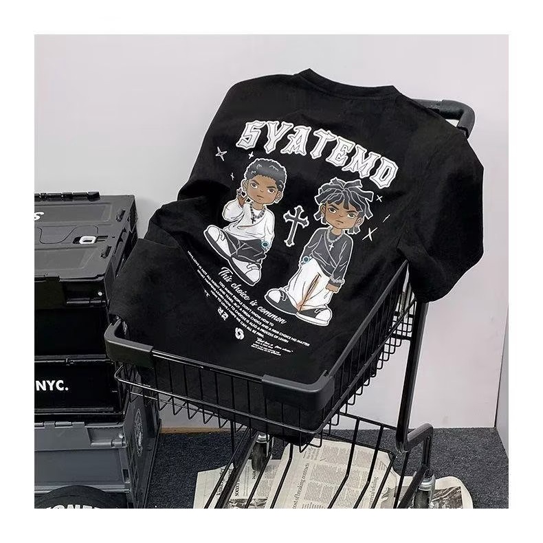 Áo Thun Tay Ngắn Phong Cách Retro Thời Trang Cho Nam