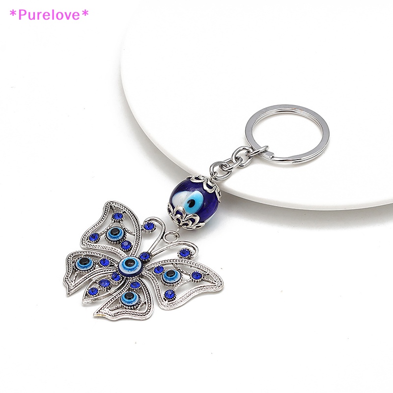 Móc Khóa Hợp Kim Hình Bướm Đính Đá Xinh Xắn Mới