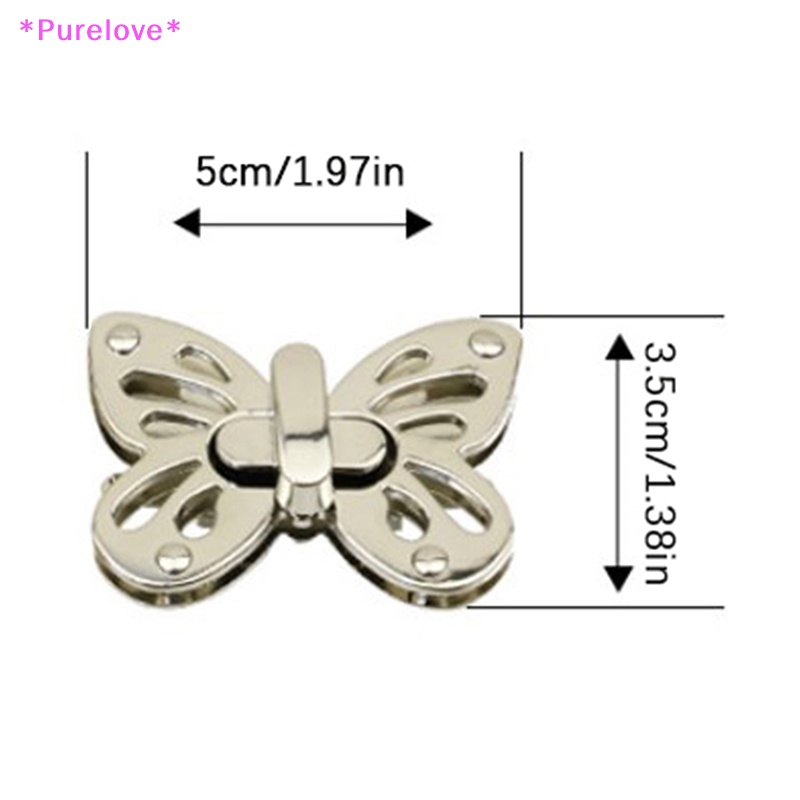 Khóa Xoắn Hình Bướm Dành Cho Túi Xách Da Thời Trang Nữ Mới