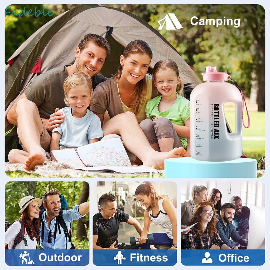 Bình Nước Dung Tích Lớn Màu Sắc Gradient Độc Đáo