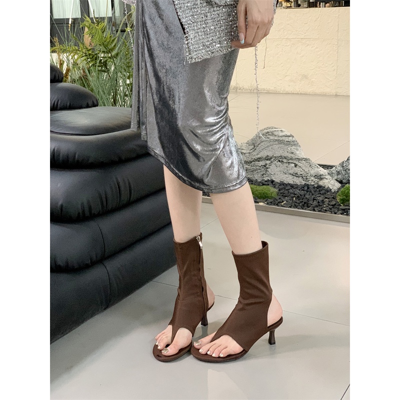 Sandal Cao Gót Hở Ngón Thiết Kế Mới Thời Trang 2023 Dành Cho Nữ