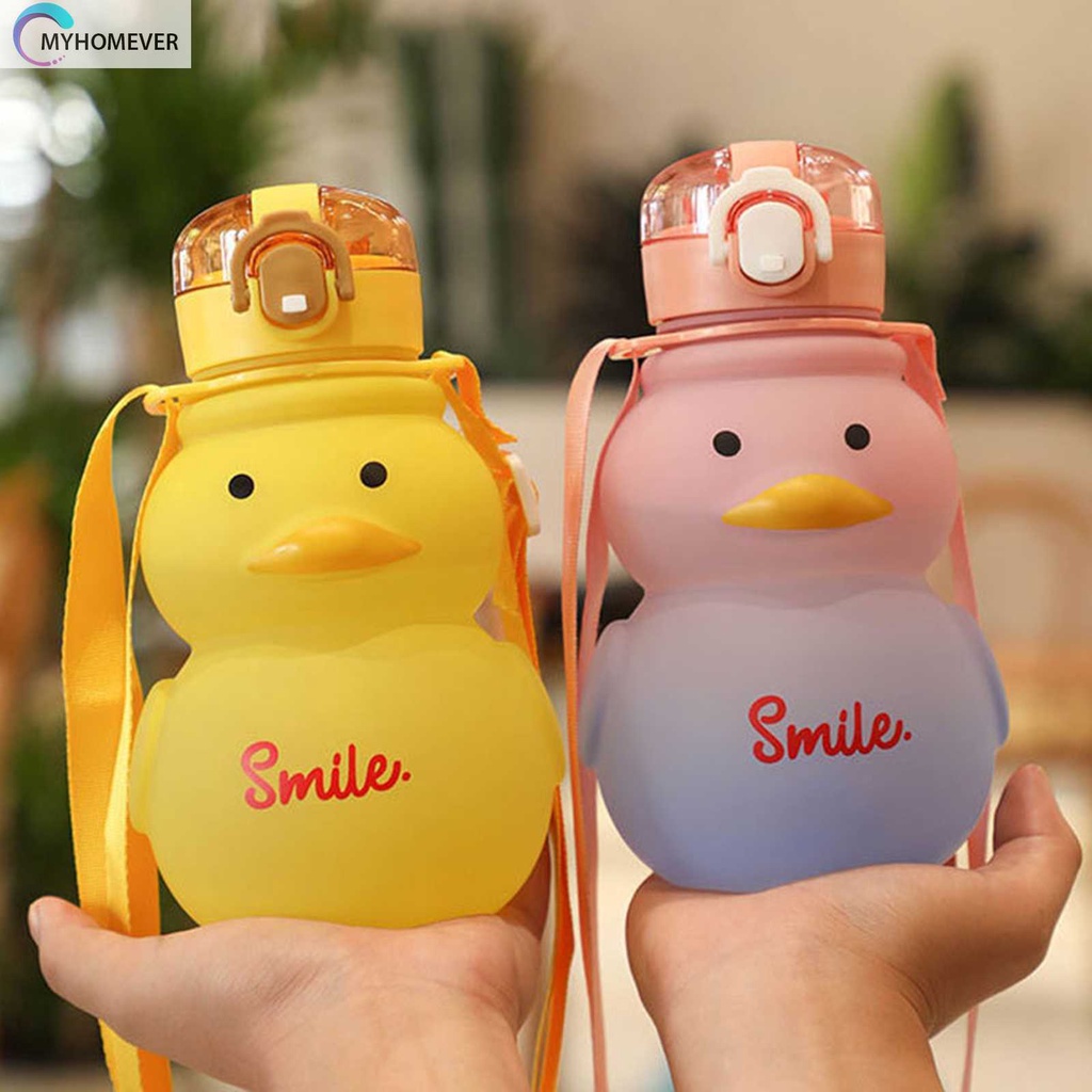 Bình Nước Thể Thao 650ml Hình Vịt Dễ Thương