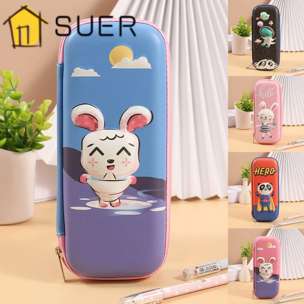 Túi Đựng Bút Chì Bằng EVA Cỡ Lớn Chống Thấm Nước In Họa Tiết Hoạt Hình Dễ Thương Tiện Dụng