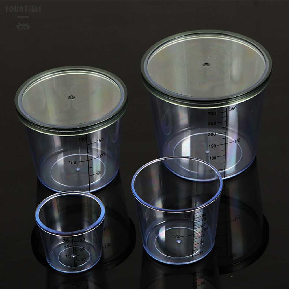 Set 4 Cốc Đo Lường Kèm Vỏ Đựng Mồi Câu Cá Tiện Dụng