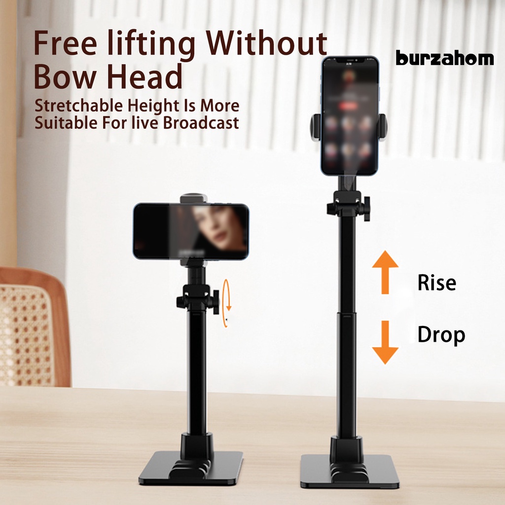 Giá Đỡ Điện Thoại Có Thể Điều Chỉnh Chiều Cao Xoay 360 Độ Kèm 2 Thiết Bị Hỗ Trợ Chụp Ảnh