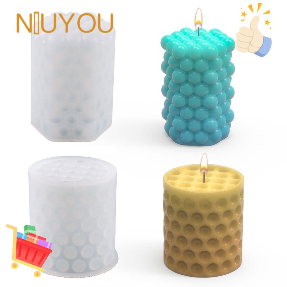Khuôn Silicone Làm Nến Hình Trụ Làm Thủ Công Trang Trí Tiệc Cưới