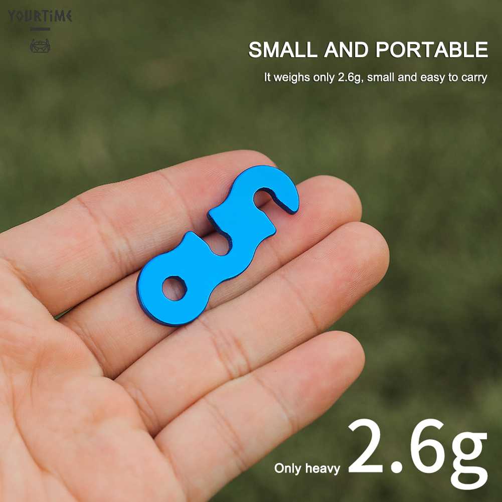 Bộ 10 Móc Khóa Dây Lều Cắm Trại Hình Chữ S