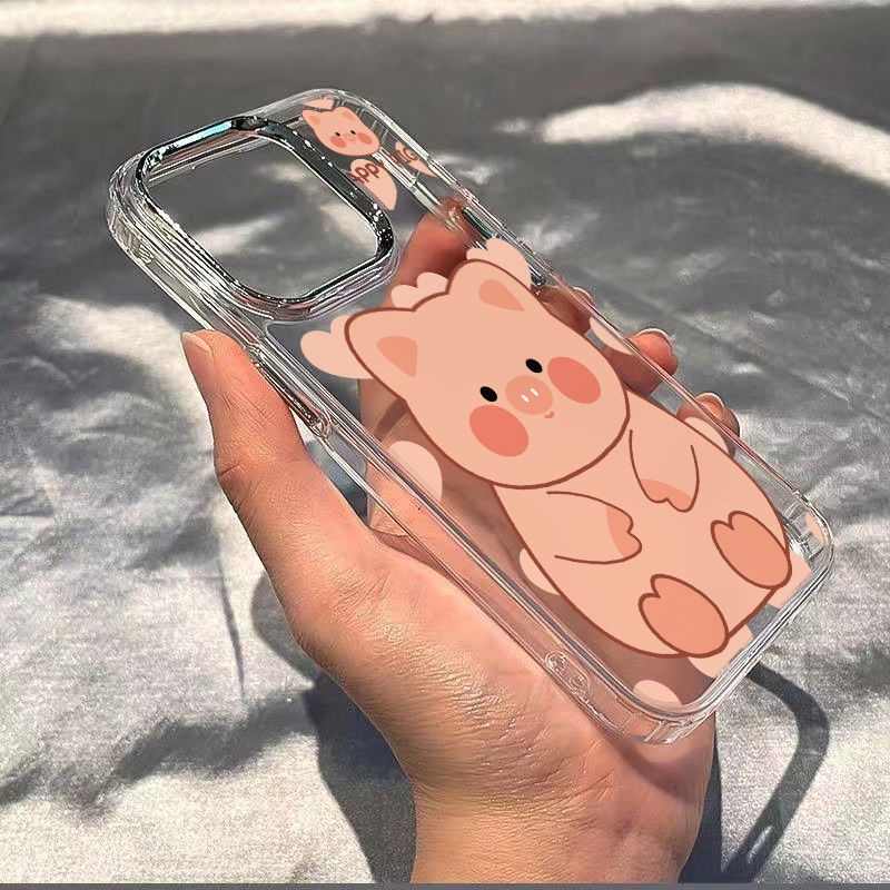 ✅Ốp Điện Thoại Dẻo Màu Hồng Đơn Giản Thời Trang Chống Sốc Cho Iphone127 8 14pro 1113 / plusmax OFSP