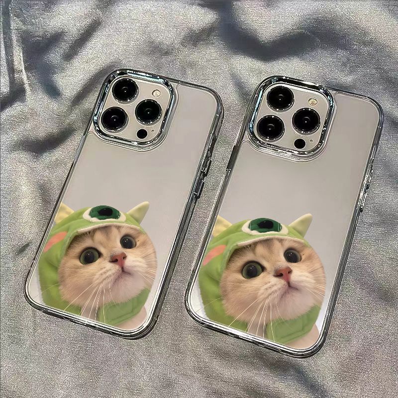 ✅Ốp Điện Thoại Mềm Chống Sốc In Hình Mèo / Đầu Đơn Giản Cho Iphone 8iPhone1214proplus 7max1311 Irf5