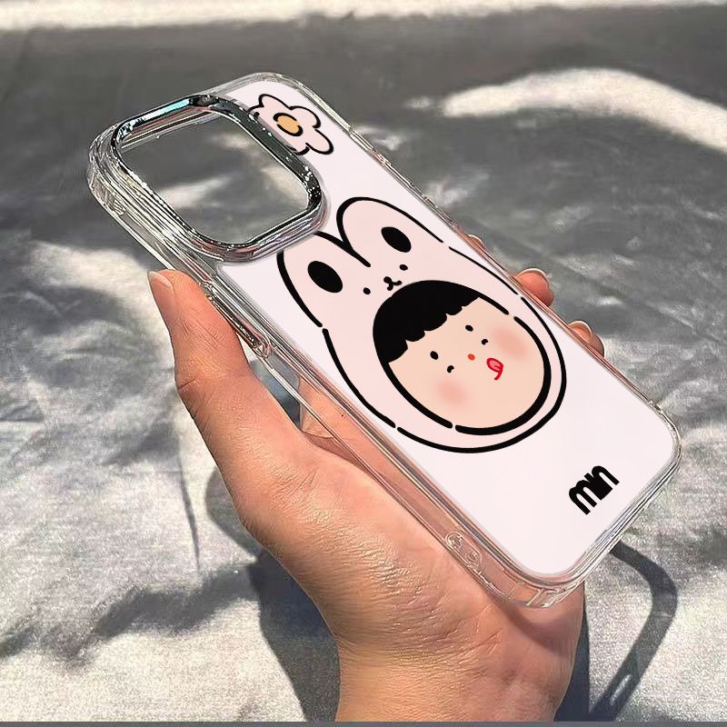 ✅Ốp Điện Thoại Mềm Hình Thỏ Chống Sốc Cho iPhone12xs713 14promax8plus 11Inch