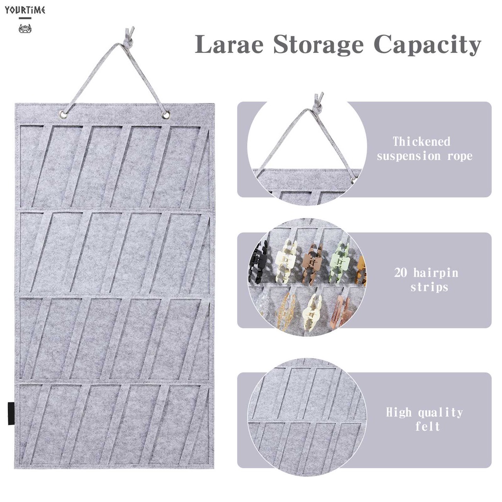 Túi Treo Tường Đựng Kẹp Tóc Tiện Lợi