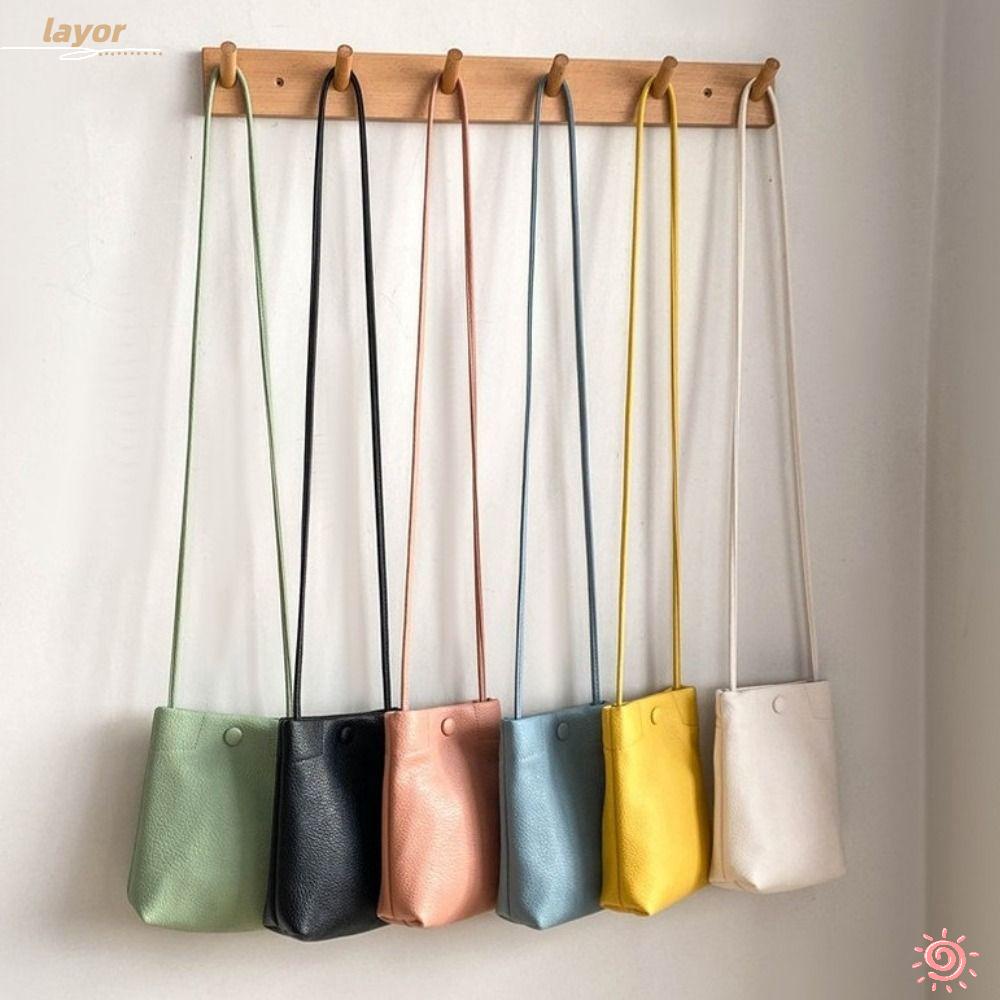 Túi Da Đeo Chéo Cỡ Lớn Có Ngăn Đựng Thẻ Thời Trang