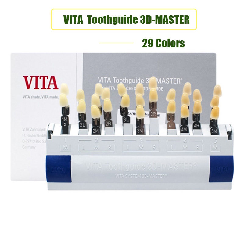 Hướng dẫn hình dạng nha khoa 29 màu hướng dẫn răng 3d master vita bộ so sánh tấm màu răng