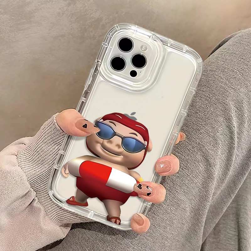 Ốp Điện Thoại Silicon TPU Mềm Chống Sốc In Hình Heo Dễ Thương Cho IPhone 14 13 11 12 Pro XS Max X XR 7 + 8 Plus