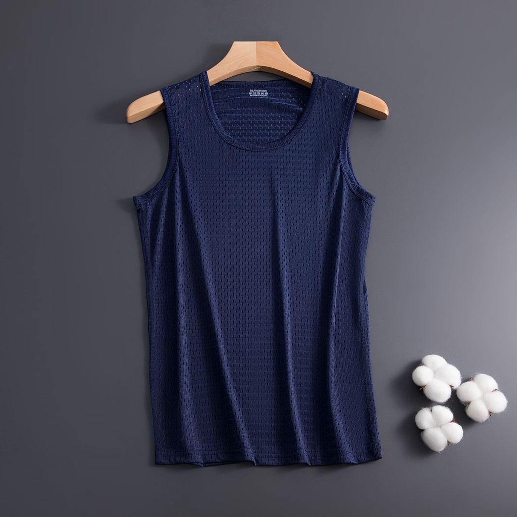 Người đàn ông thời trang sexy ngắn tay lưới vest