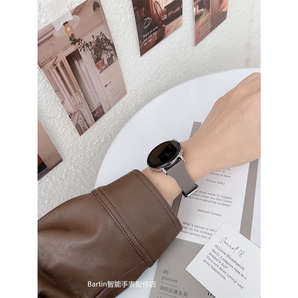 HUAWEI Dây Đeo Silicone 20 / 22mm Cho Đồng Hồ Thông Minh Samsung Galaxy 4 5 / classic 46mm / Active 2 40mm / 44mm Gear S3 GT / 2e / 3 / Pro