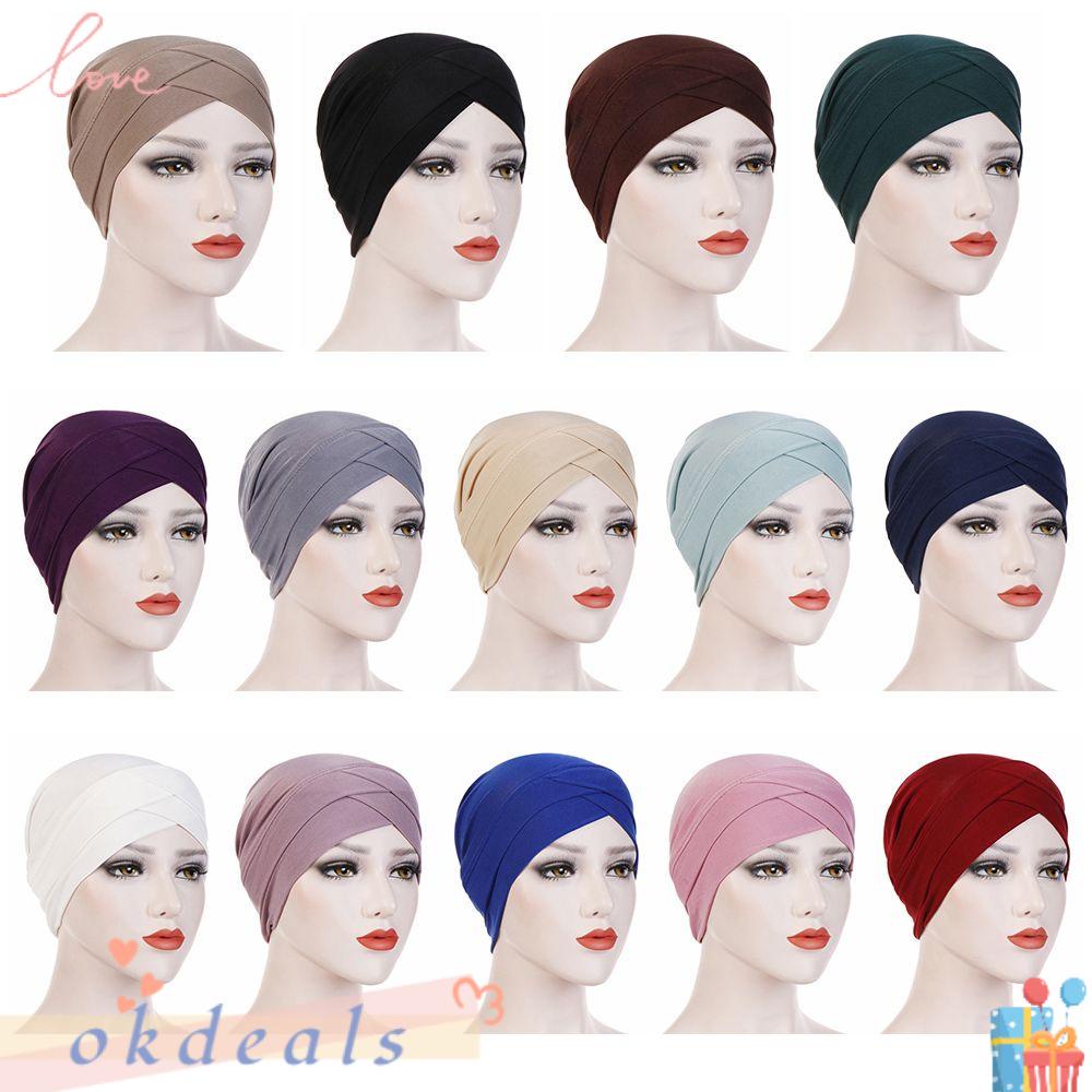 Mũ Trùm Đầu Bằng Cotton Thắt Nút Cho Nữ