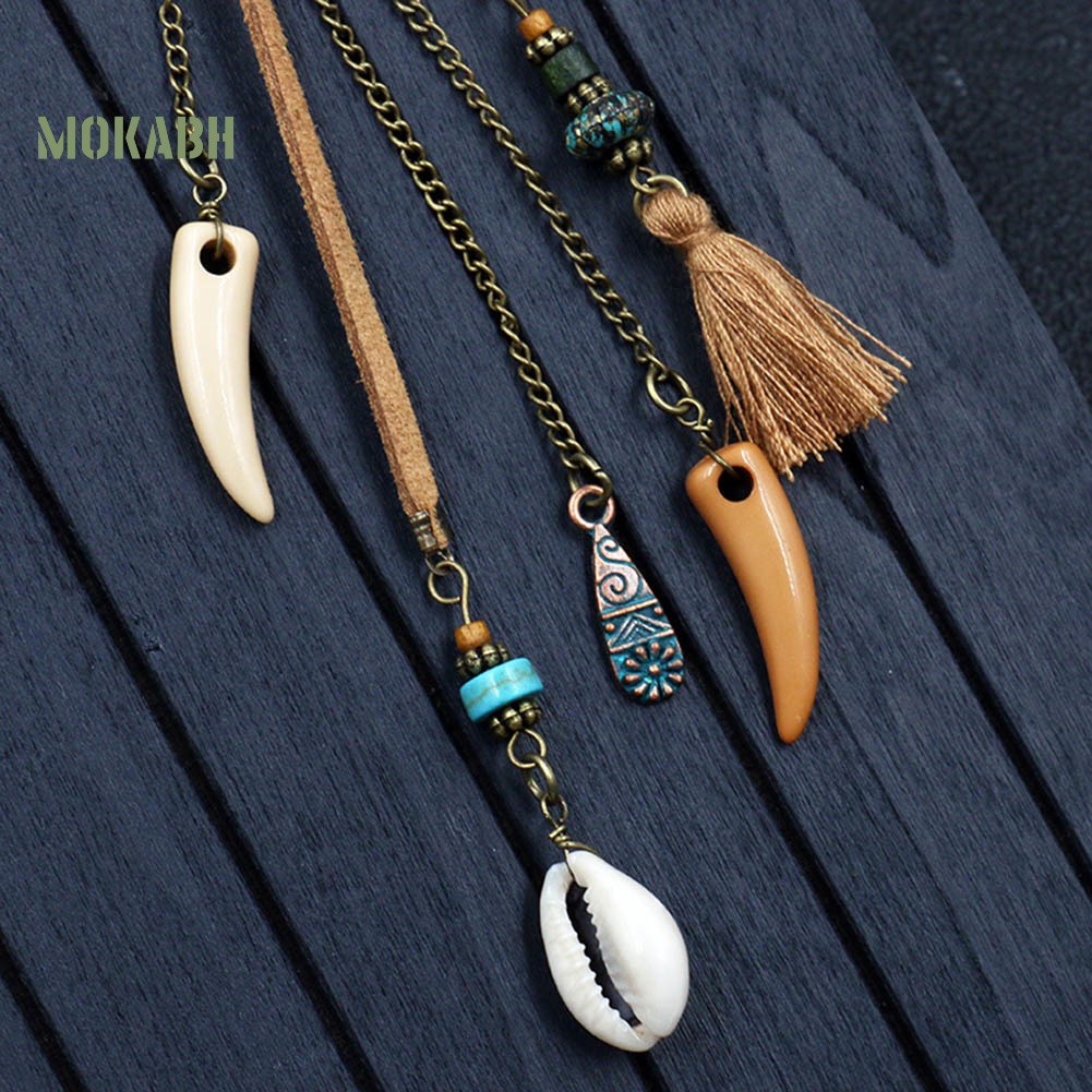 [Mok Abh] Bông Tai Hình Hoa Hướng Dương Và Vỏ Sò Phong Cách Boho