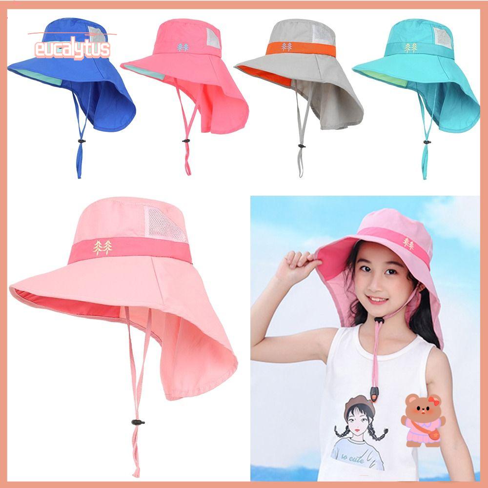 Mũ Bucket Vành Rộng Có Thể Điều Chỉnh Kích Thước Dành Cho Bé Trai Và Bé Gái