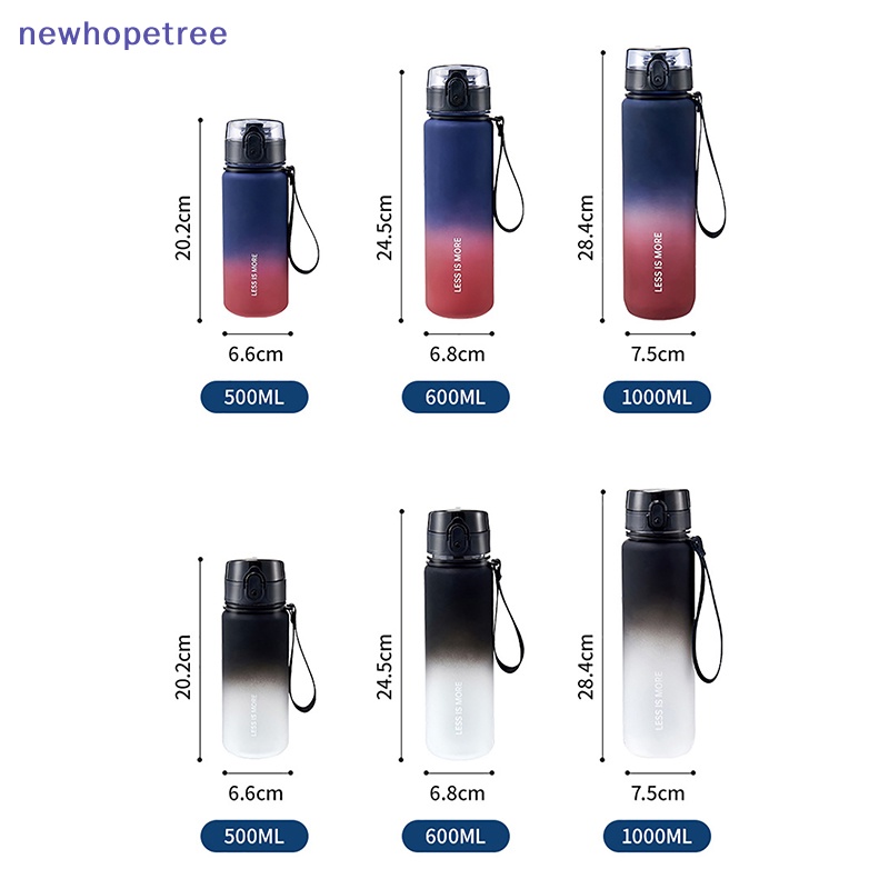 Bình Lắc Thể Thao Bằng Nhựa Chống Tràn 500 / 600 / 1000ml