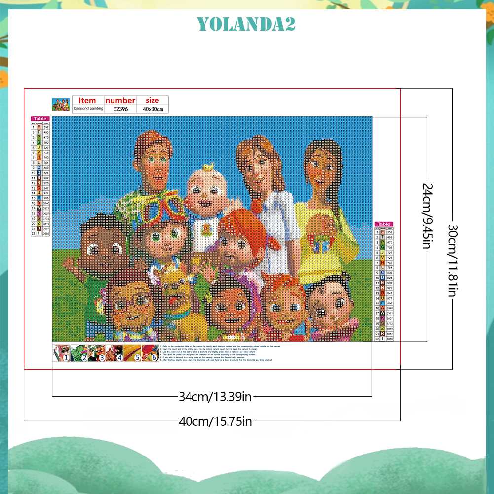 Bộ Tranh Đính Đá 5D Họa Tiết Hoạt Hình Dễ Thương Độc Đáo DIY Dùng Trang Trí Nhà Cửa