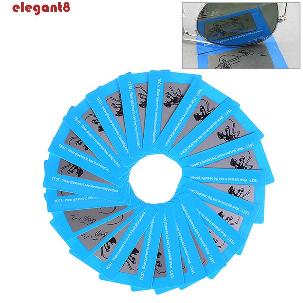 Thẻ Kiểm Tra Kính Mát Phân Cực Họa Tiết Thanh Lịch Chất Lượng Cao