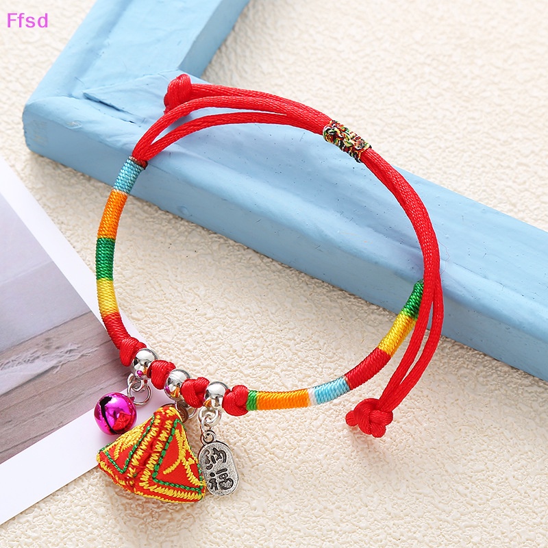 {Ffsd} Vòng Đeo Tay Dây Bện Thêu Hình Rồng / Thuyền Phong Cách Trung Hoa Nhỏ Nhắn Dành Cho Trẻ Em * Bán Chạy