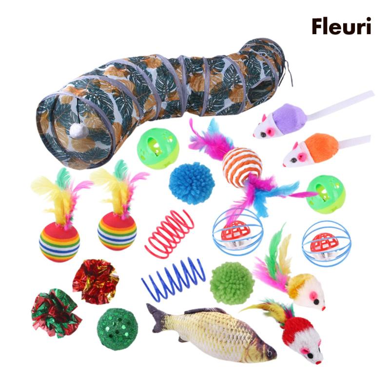 Set 20 Đồ Chơi Đường Hầm Xếp Gọn Dành Cho Mèo Cưng