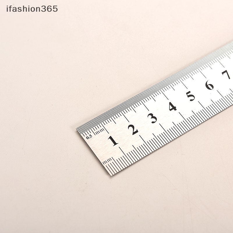 Thước Đo Hai Mặt Bằng Thép Không Gỉ ifashion365] 30cm 3CC