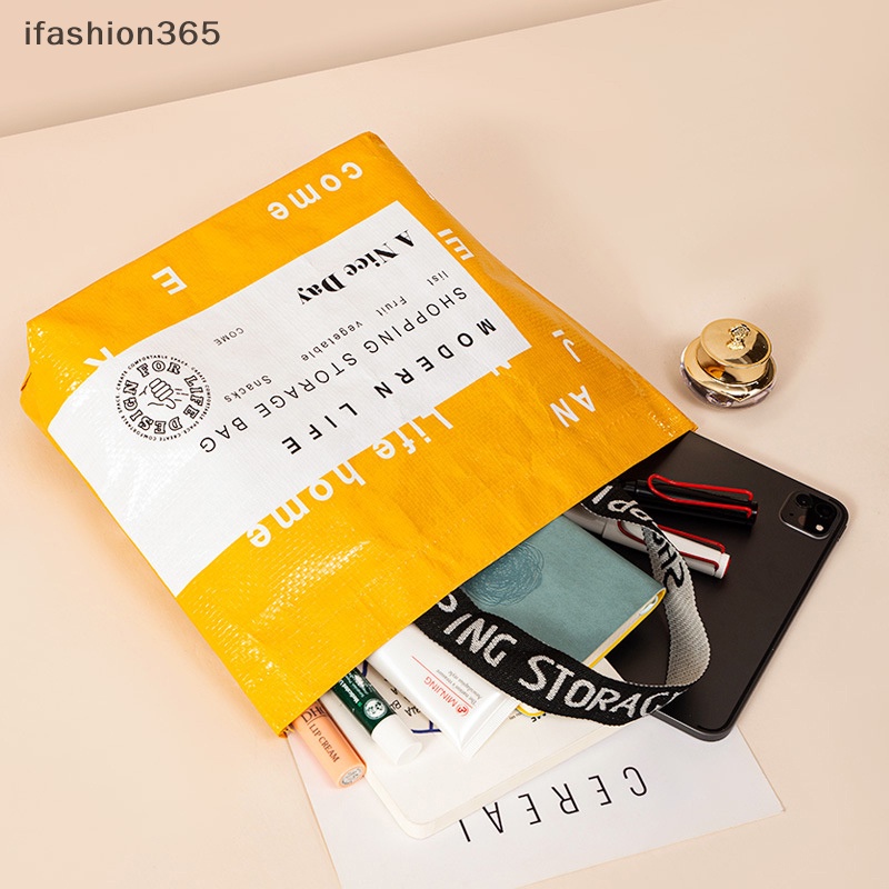 Túi Xách Mua Sắm Chống Thấm Nước Có Thể Tái Sử Dụng Tiện Lợi ifashion365